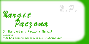 margit paczona business card